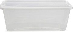 10-Pack Plastic Storage Box, Stackable Shoe Organizer Tote Containers, 6 Lite…