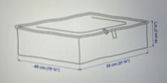 ❤️Value 10 Pack IKEA Parkla Zippered Under Bed Storage Case/Bag BRAND NEW