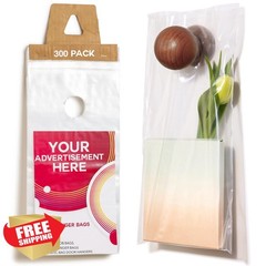 Choice Marts 6×12 Door Hanger Bags 300 Count Clear