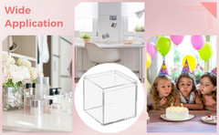 36PCS Mini Clear Acrylic Boxes with Lids for Jewelry, Candy & Beads Storage