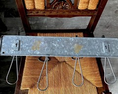 Galvanized Steel 4 Hooks. For Vintage Or Contemporary Look Space.Indoor Use Only