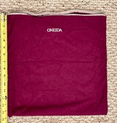 Oneida Silver Tarnish Keeper Storage Zipper Bags Two 15″ X 15″ & One 12″ X 9″