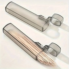 Mini Clear Storage Box Portable Travel Case Toothpicks Cotton Swabs Band-Aids