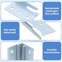 16 Set(32pcs) Trailer Wood Sides Bracket Heavy Duty Trailer Rack Corner Conne…