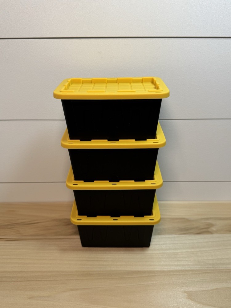 Lowe’s Teeny Tiny Tote Mini Storage Container With Lid Set Of 4 Lowes Black