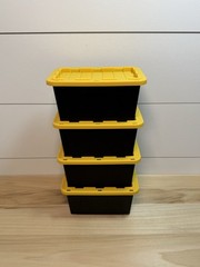 Lowe’s Teeny Tiny Tote Mini Storage Container With Lid Set Of 4 Lowes Black