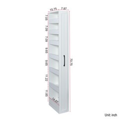 7 Tier multi-functional pull-out multi-tier storage Single-sided open shelf