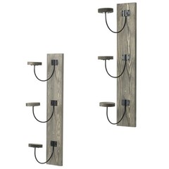 2 Pcs Wall-Mounted Hat Rack – Cowboy Hat Organizer, Cap & Coat Hanger, Vintage G