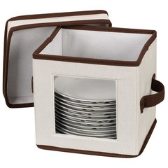 China Salad Plate Storage Box Windowed Panel Stackable Foldable Lid Handle