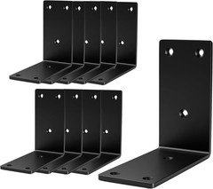 8Packs Metal Corner Brackets,﻿90 Degree Angle Post Bracket-4″X 4″ Large Connecto