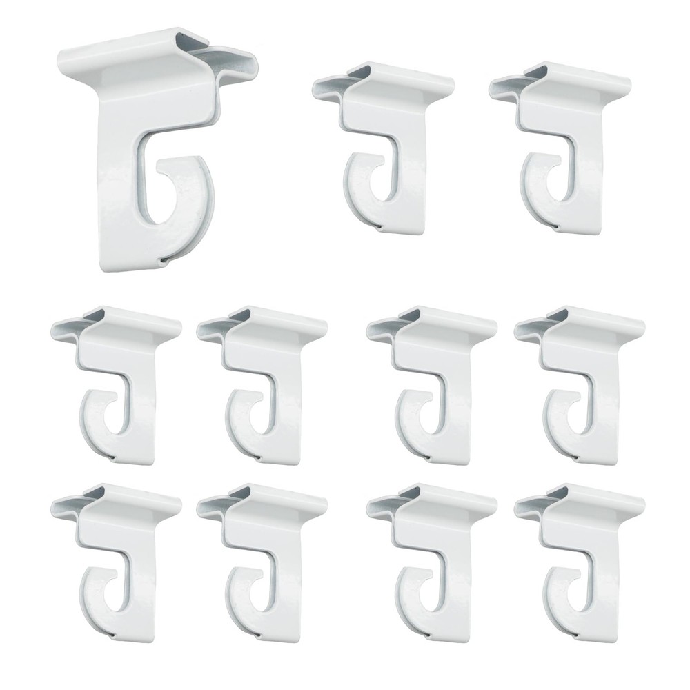 Extra Heavy Duty White Aluminum Drop Ceiling Hooks, One Piece Ceiling Grid Cl…
