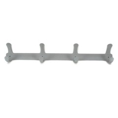 Metal Coat and Hat Rack One Piece Hooks 26 Inches Wide