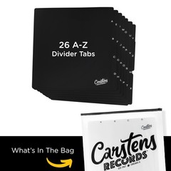 Heavy Duty Vinyl Album Dividers A-Z | Single Sided Printing | 12″ LP Organize…