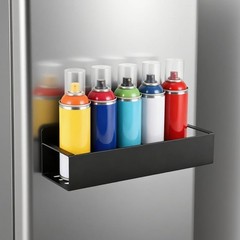 2 Pcs Wall Mount Spray Can Organizer Rack for Garage, Home, Tool Box Storage