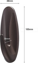 Command Designer, Large, 1 Hook, Outdoor Metallic Bronze