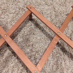 Vintage Wooden Accordion 10 Peg Rack Wall Hook Expands Republic of China
