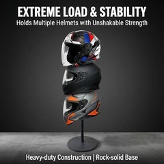 Heavy Duty Metal Helmet Stand Hat Display Rack Cap Wig Holder Helmet Display …