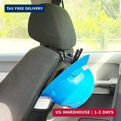Pmsanzay Universal Over The Seat Hard Hat Rack,Hard Hat Holder Back Seat Hanger