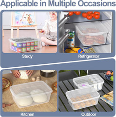 4 Pack Clear Latching Storage Bins – 14 Quart Plastic Containers with Lids