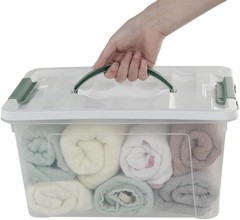 Durable 14 Quart Waterproof Clear Latching Box Perfect for Organizing Crafts