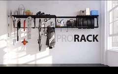 ProSlat ProRack Double Side Hooks (4 Pack) Black 6″ (63024) Garage Shelf Hangers