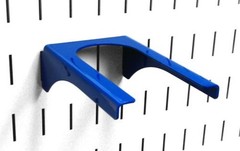 2in Slotted Metal Pegboard Hook, Heavy Duty, Rust 1 Count (Pack of 1) Blue
