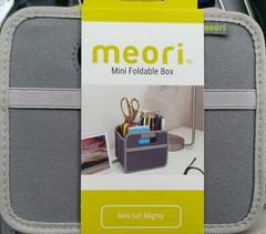 meori Mini Foldable Storage Box, 1-Pack, Color Granite Gray