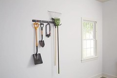 Rubbermaid FastTrack Garage Storage Utility Hooks, 5 Piece, All in One Rail Hook