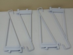 4 Rubbermaid Configuration Shoe Shelf Support Brackets White Fasttrack Closet
