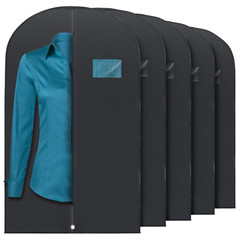Plixio 40″ Black Garment Bags Suit Bag for Travel & Clothing Storage of Dresses,