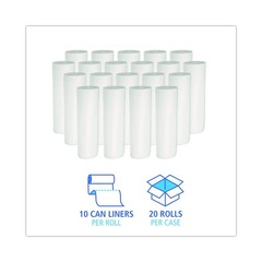 Boardwalk 511 30 gal. Low-Density Waste Can Liners – White (200/Carton) New