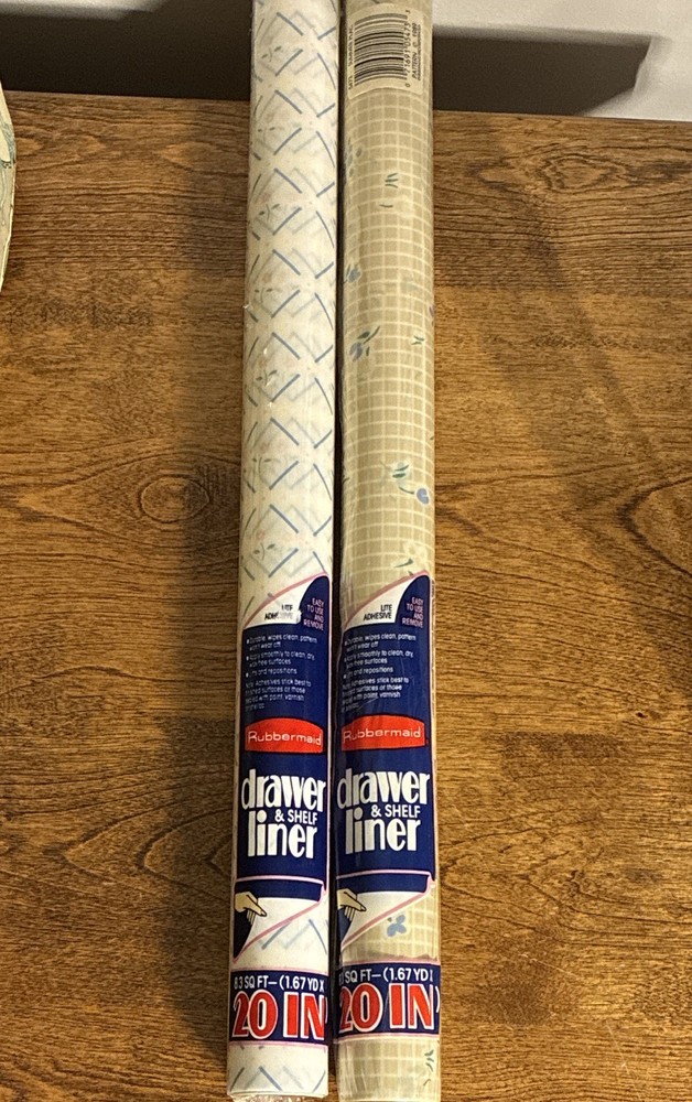 Rubbermaid Drawer & Shelf Liner 20 in x 5 ft 2-Pack Cottage Core