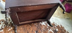 Wood Freestanding Magazine Rack w/ Drawer & Bottom Tray, Brown Traditional
