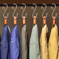 12 PCS S Hooks for Hanging with Safety Buckle, 3.5 inch Heavy Duty Metal S Sh…