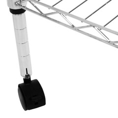 New 65x36x14″ Homegear Adjustable 5-Shelf Shelving Wire Unit Rack with Wheels