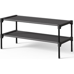 Stackable Shoe Rack Organizer Durable 3 Shelves Portable Storage Solution New