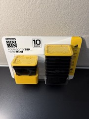 10 Pack Greenmade Mini Bins with Lids Stackable Storage Bins for Organizing NEW