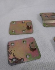 2 Sets Invisible Bed Hinge Hooks Mattress Rectangle Yards Connections Brass