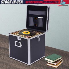 Vinyl Record Storage Box For Up To 50+ 12-inch Albums, Records Crate, Lp Album S