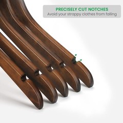 20 Pack High Grade Lotus Wooden Hangers Wood Shirt Hangersdress Coat Jacket Clot
