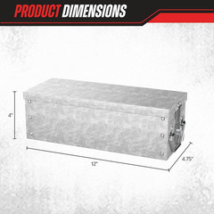 75-005 Metal Storage Lock Box, 12″