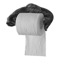 Decorative Toilet Paper Rack with Fish Shape Bathroom Accent