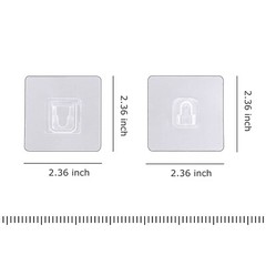 10/20/30/50 Sets Double Sided Adhesive Wall Utility Hooks Hanger Suction Cup