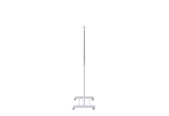 Adjustable Rolling Garment Rack Metal Clothes Hanger Stand Chrome White