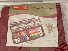 Rubbermaid Wrap N Craft 3K80 Fits 40″ Wrapping Paper Bows Bags Tool Organizer
