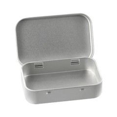 6 Pcs Metal Box Container Hinged Lid Small Empty Storage Box For Small Cosmetics