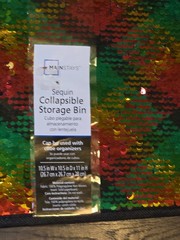 Mainstays Collapsible Fabric Cube Storage Bin (10.5″ x 10.5″) Holiday Christmas