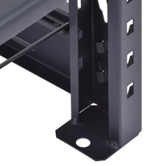 Heavy-Duty 4-Shelf Metal Garage Storage Unit – Black, 77″W x 72″H x 24″D
