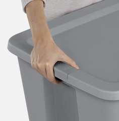 Extra Large Storage Bin, 30 Gallon Plastic Storage Container with Snap-On Lid,