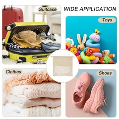 8 Pcs 17.7 x 17.7 Inches Non Woven Dust Bags for Handbags, Dustproof Drawstri